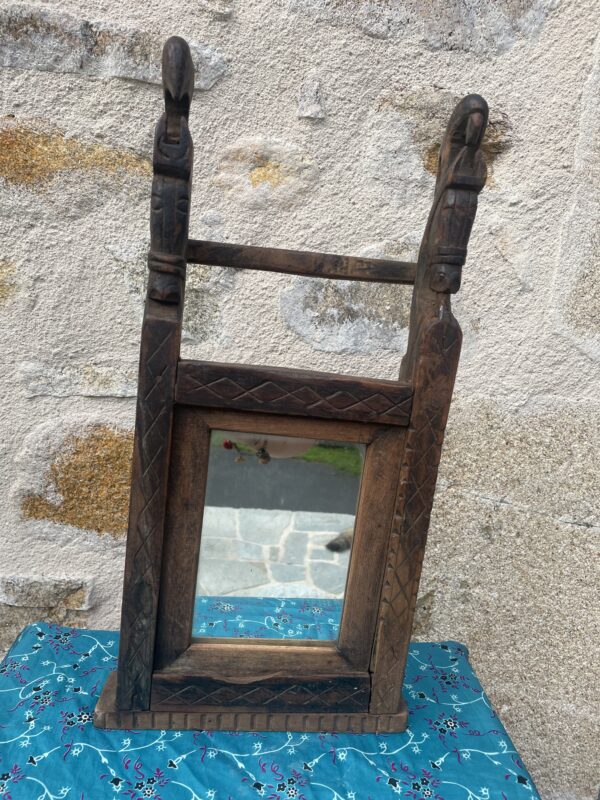 miroir bois inde